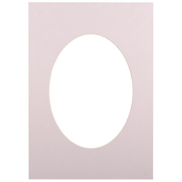 Passepartout 21x29.7, light grey oval