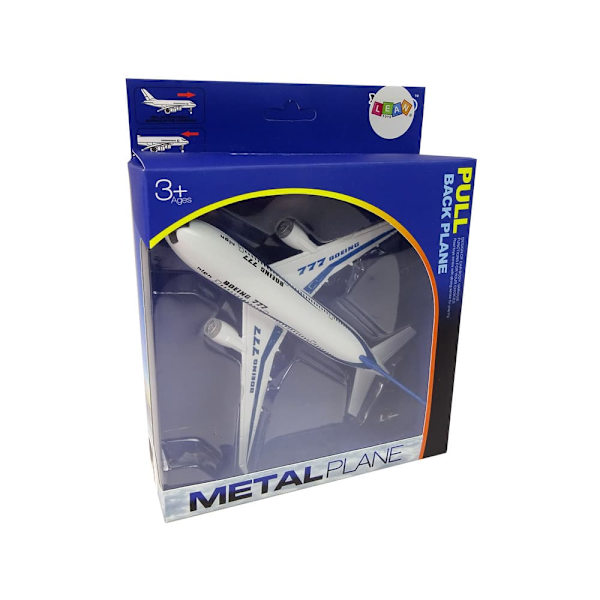 Boeing 777 White Propulsion Passenger Aircraft Lights Sounds