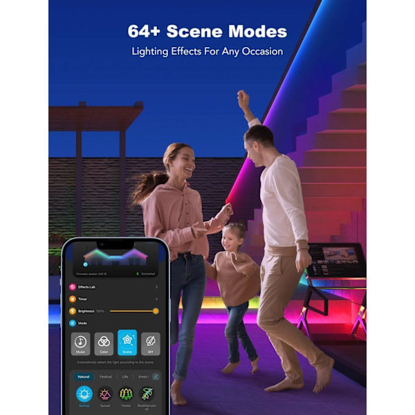 Govee H6179 Phantasy RGBIC LED Smart Strip IP65 / Bluetooth / Wi-Fi / 10m