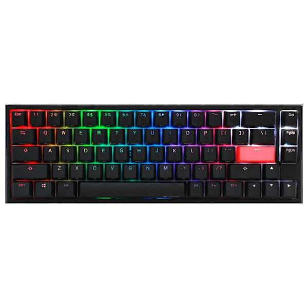 Ducky One 2 SF Gaming Keyboard, MX-Blue, RGB LED - Black (US) Sort