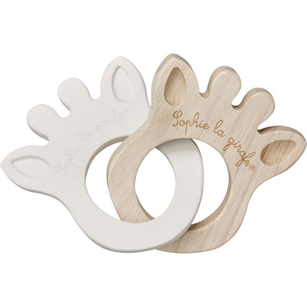 VULLI So'pure Sophie la girafe Rubber&Wood Silhouette rings,  0m.+, 220200