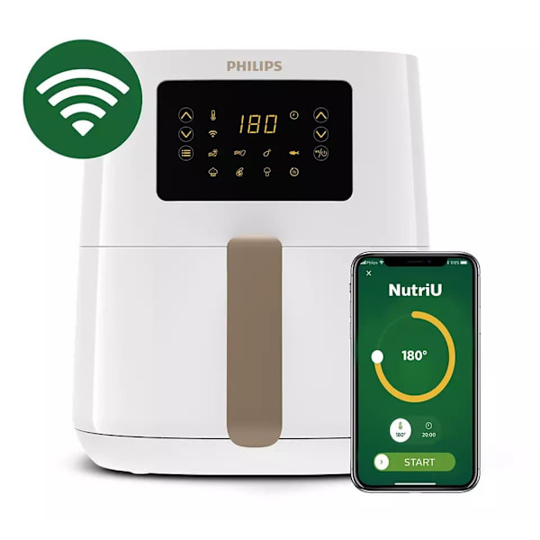 Philips 5000 series Airfryer Connected HD9255/30, 800 g, 4,1 l Valkoinen