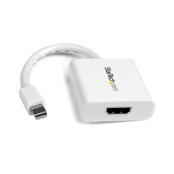 StarTech.com Mini DisplayPort® to HDMI® Video Adapter Converter 1920x1200 - White Mini DP to HDMI Adapter M/F (MDP2HDW) - video adapter - DisplayPort