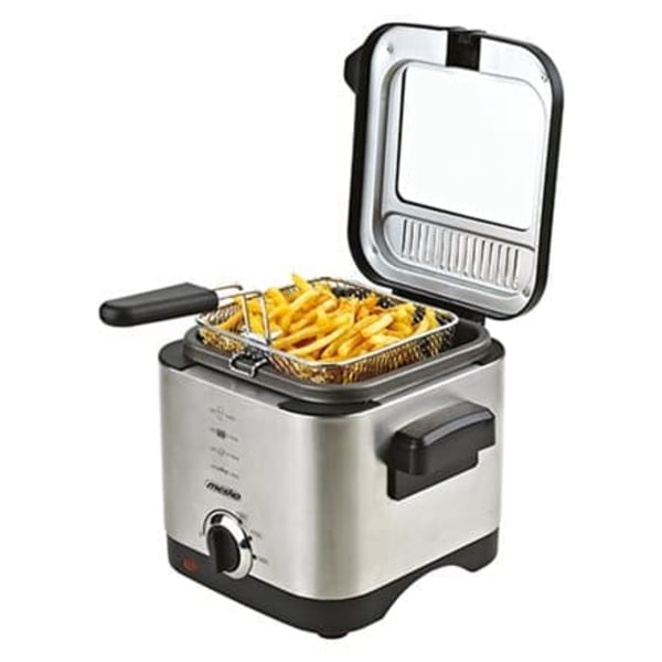 Mesko | Deep Fryer | MS 4910 | Power 900 W | Capacity 1.5 L | Silver Sort, Satin Stål