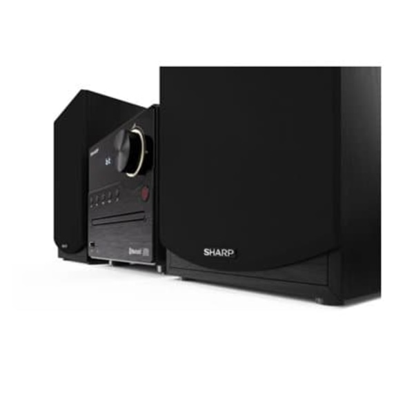 Sharp XL-B512(BK) Hi-Fi Micro System, CD/FM/USB/Bluetooth v5.0, 45W, Black Sharp | Hi-Fi Micro System | XL-B512(BK) | USB port | AUX in | Bluetooth |