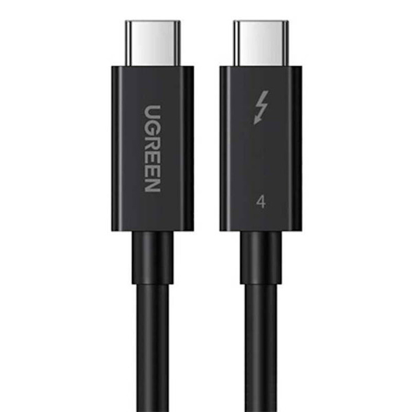 CABLU alimentare si date Ugreen, "US501", Fast Charging Data Cable pt. smartphone, Thunderbolt 4, USB Type-C la USB Type-C, PVC, 0.8m, negru "30389" (