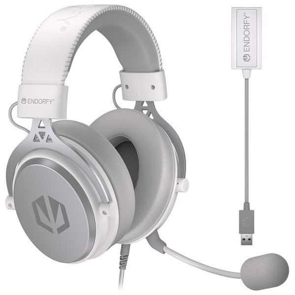 ENDORFY VIRO Plus USB Onyx White Headset Wired Head-band Music/Everyday