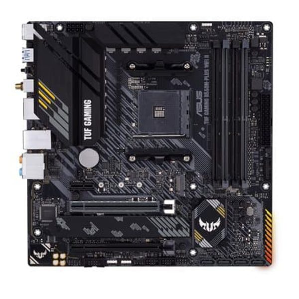 Asus | TUF GAMING B550M-PLUS WIFI II | Processor family AMD | Processor socket AM4 | DDR4 | Memory slots 4 | Chipset  B550 | microATX