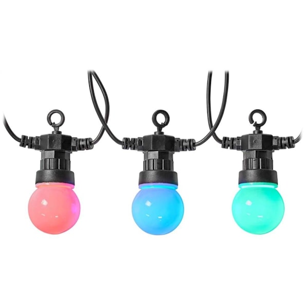 NEDIS Wi-Fi chytré dekorativní LED/ RGB/ 10 LED's/ Android & iOS/ Nedis® SmartLife/ 9 m Sort