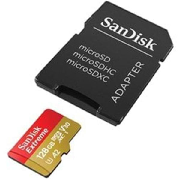 SanDisk Extreme 128 GB MicroSDXC UHS-I Class 10 + adapter