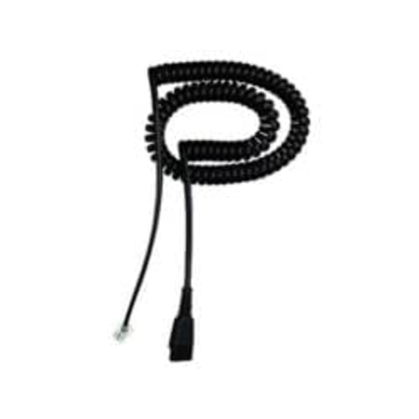 CABLE W/ QD TO RJ10 PLUG SPIRAL/CALLMASTER V VI 0.5-2M/PLX A22