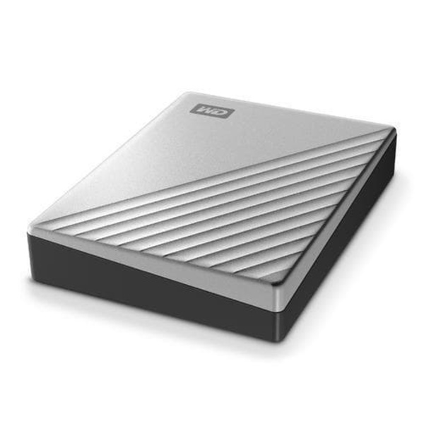 HDD extern WD 2 TB, My Passport Ultra, 2.5 inch, USB 3.0, argintiu, "WDBC3C0020BSL-WESN" (timbru verde 0.8 lei)