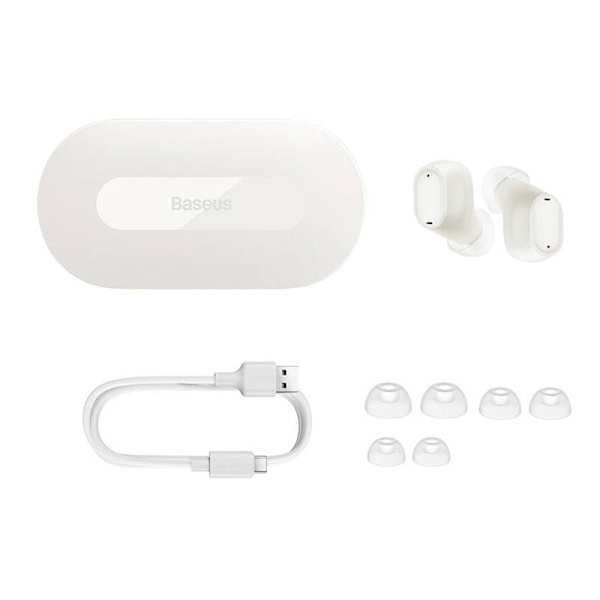 Baseus Earphone Bluetooth Bowie EZ10 BT 5.3, TWS, White EU (A00054300226-Z1)