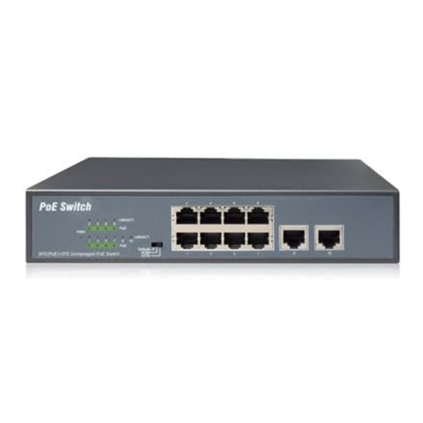DIGITUS Switch DN-95323-1 - 8 Ports - 8x GE (10/100/1000) - 8x PoE+