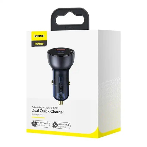 Baseus CCKX-C0G Car Charger 65W