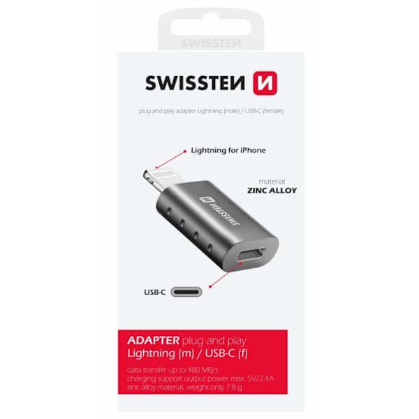 Swissten Adapter Lightning to USB-C