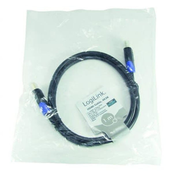 Logilink CH0061 HDMI Cable 2.0 bulk M/M 1.0m black | Logilink | HDMI (type A) male | HDMI (type A) male | HDMI to HDMI | 1 m