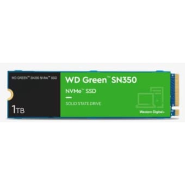 WD Green SN350 NVMe SSD 1TB M.2 2280 PCIe Gen3 8Gb/s