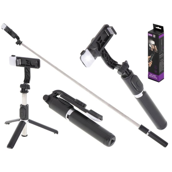 RoGer V15 Universal Tripod Stand for Selfie with LED Lamp