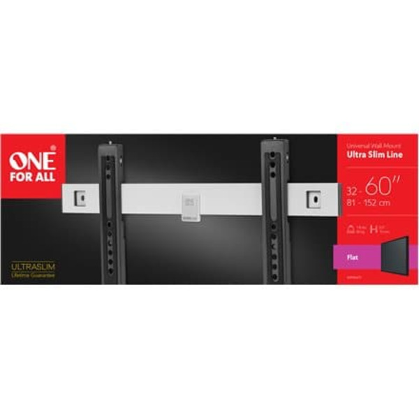 Universal TV Wall Mount ONE FOR ALL FLAT, ULTRA-SLIM, VESA 400, GLOBAL / WM6411