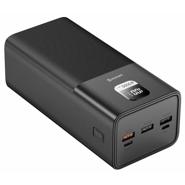 Swissten Power Line Power Bank 40 000 mAh 100W Sort