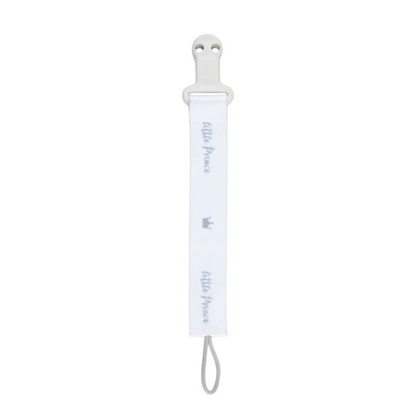 CANPOL BABIES soother clip with ribbon ROYAL BABY, 51/025_grey