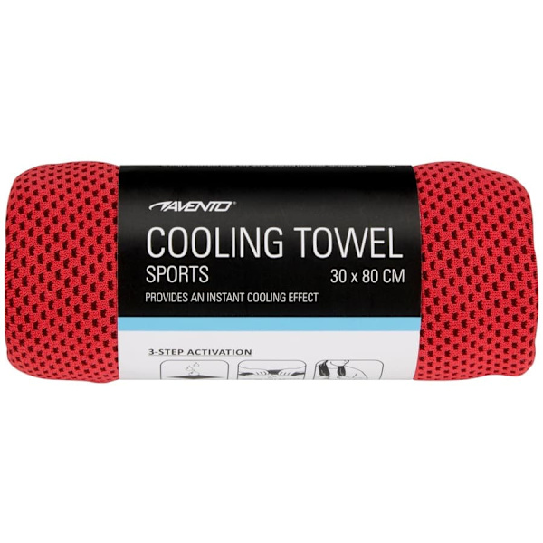 Sports towel AVENTO Cooling 41ZD 80x30cm Pink/Anthracite