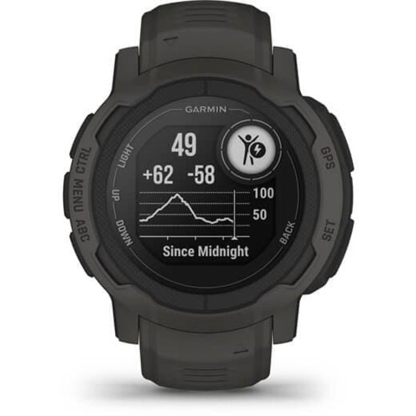Garmin Instinct 2 2.29 cm (0.9") MIP 45 mm Digital 176 x 176 pixels Graphite GPS (satellite)