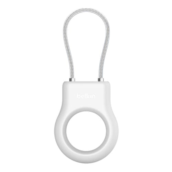 SECURE HOLDER W/ WIRE LOOP/F/ APPLE AIRTAG WHITE