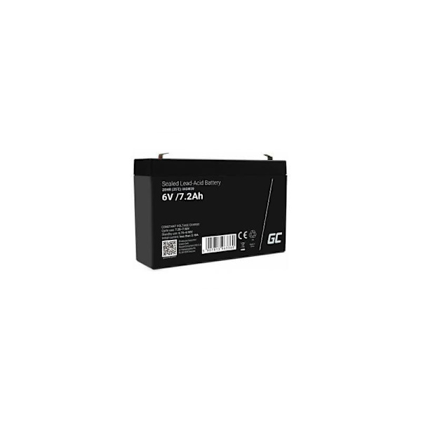 Green Cell AGM39 industrial rechargeable battery Sealed Lead Acid (VRLA) 7200 mAh 6 V
