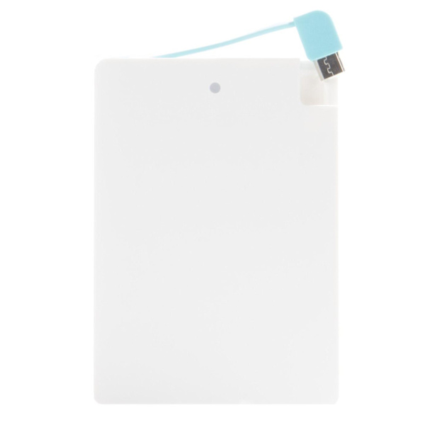 Omega Power Bank 2000mAh, white (OMPB20CCWM) Valkoinen