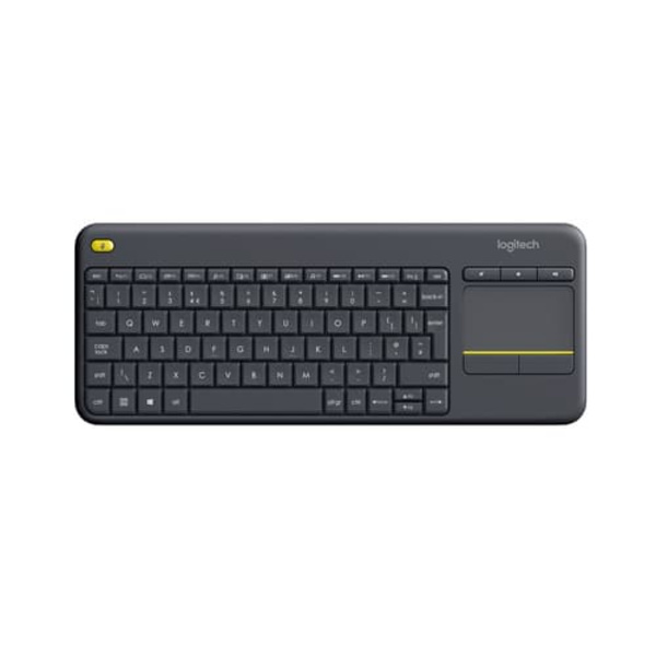 WIRELESS TOUCH KEYBOARD K400+/DARK - NLB - 2.4GHZ CENTRAL Sort
