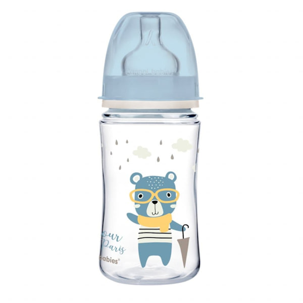 Canpol babies Anti-colic Wide Neck Bottle, 3 m+, 240ml PP Easy Start BONJOUR PARIS