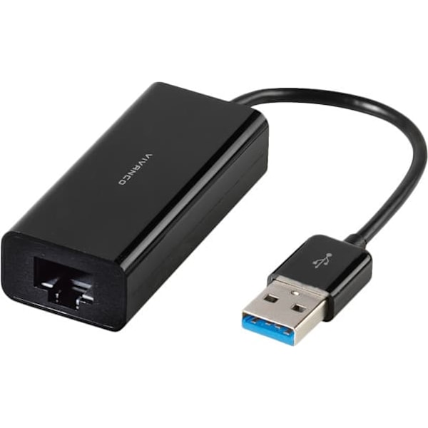 Vivanco adapter USB 3.0 - RJ45 (39629) Sort