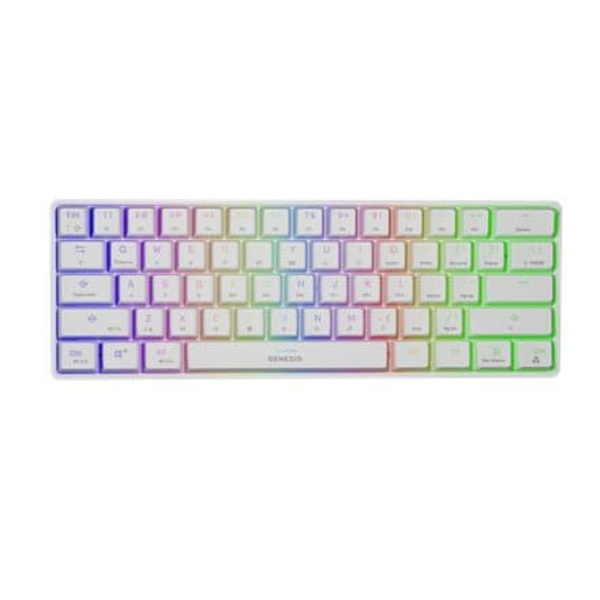 Klaviatūra Genesis Thor 660 RGB White Vit