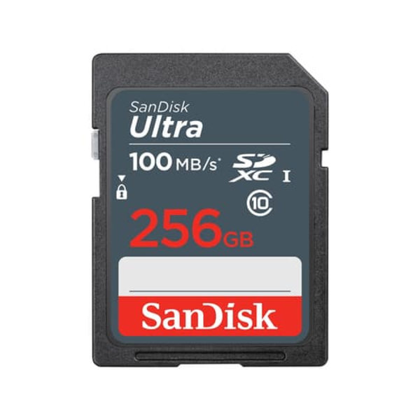 SANDISK ULTRA 256GB SDXC/MEMORY CARD 100MB/S