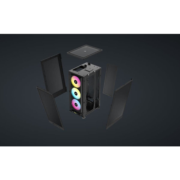 Corsair | RGB AIRFLOW PC Case | 2000D | Black | Mini-ITX | Power supply included No | SFX