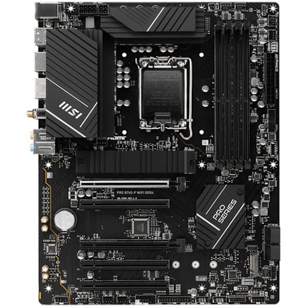 MSI | PRO B760-P WIFI DDR4 | Processor family Intel | Processor socket LGA1700 | DDR4 | Supported hard disk drive interfaces SATA, M.2 | Number of SAT