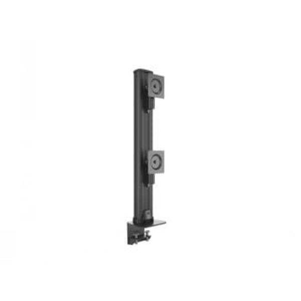 Multibrackets M VESA Deskmount HD Dual Vertical Widescreen 32"" - 50"" | VESA 75x75-100x100 | Max 24kg | Desk clamp | Black Sort