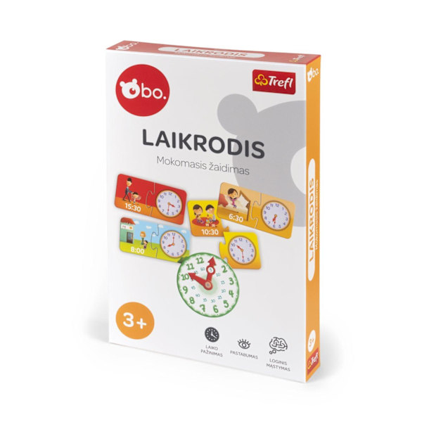 bo. Educational board game "Clock" (In Lithuanian lang.)