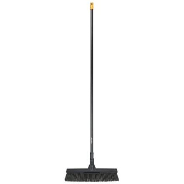 Fiskars 1025926 broom Indoor Soft / Hard bristle Aluminium Black