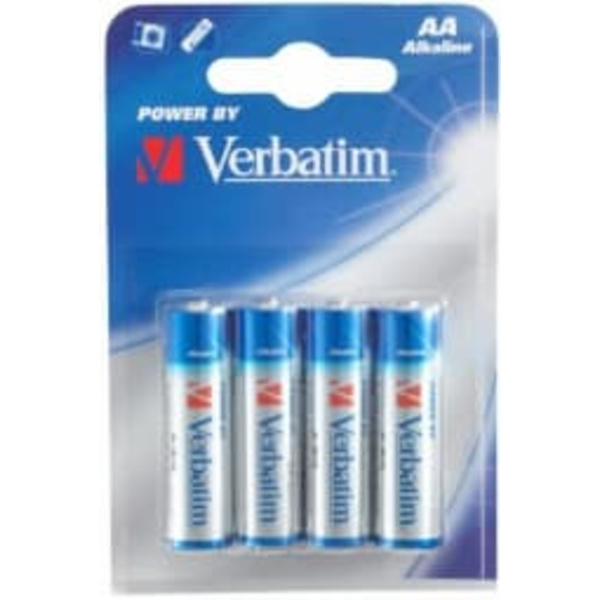 Verbatim Alkaline AA Batteries 4pcs