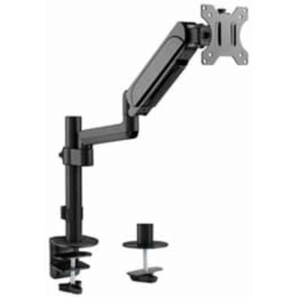Gembird MA-DA1P-01 Adjustable desk display mounting arm, 17”-32”, up to 9 kg Sort