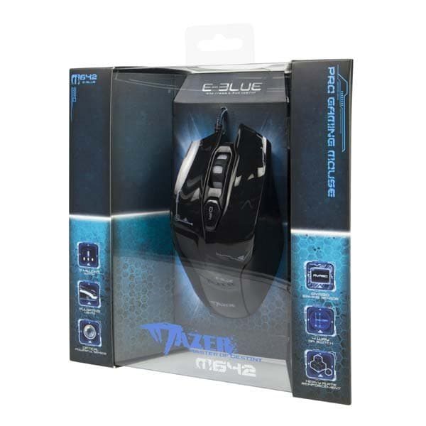 E-Blue EMS642 Master Of Destiny Gaming Mouse with Additional Buttons / LED / 3000 DPI / Avago Chipset / USB Sort