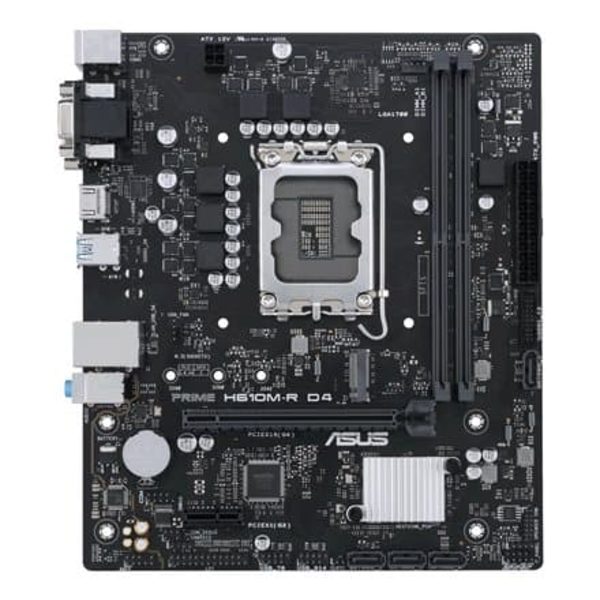 Mainboard|ASUS|Intel H610|LGA1700|Micro-ATX|Memory DDR4|Memory slots 2|1xPCI-Express 1x|1xPCI-Express 16x|1xM.2|1x15pin D-sub|2xDVI-D|1xHDMI|2xUSB 2.0