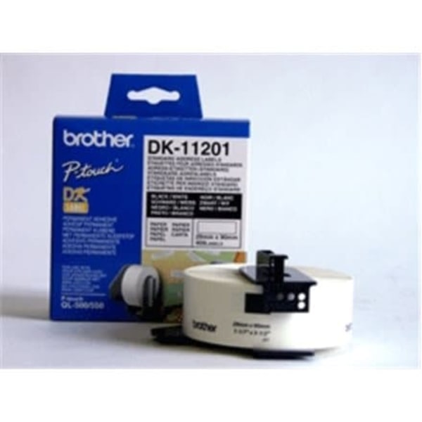 BROTHER P-Touch DK-11201 die-cut standard address label 29x90mm 400 labels