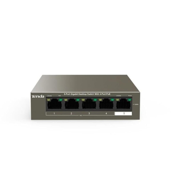 Tenda TEG1105P-4-63W-EU network switch Gigabit Ethernet (10/100/1000) Power over Ethernet (PoE) Grey Grå