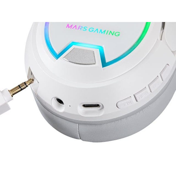 Mars Gaming MHW-100 Wireless 2.4GHz Gaming Headset with Microphone USB-C / ARGB Flow