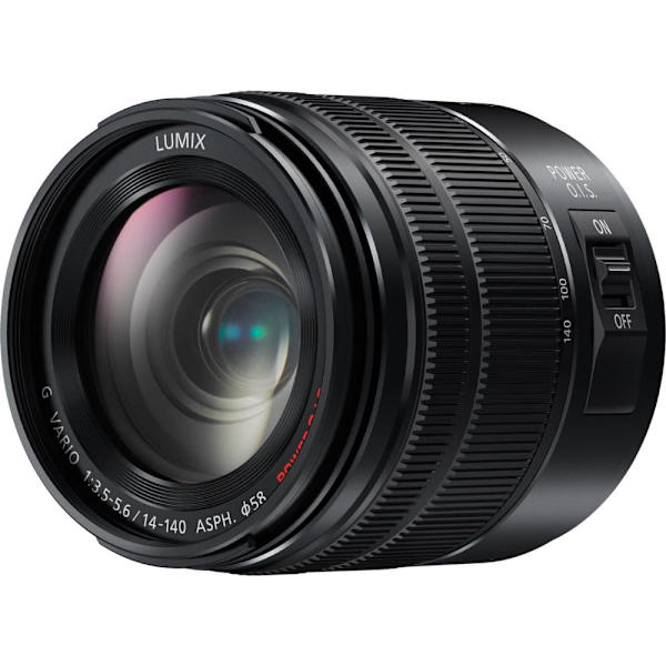 Panasonic Lumix G Vario 14-140mm f/3.5-5.6 II ASPH. POWER O.I.S. lens, black Sort