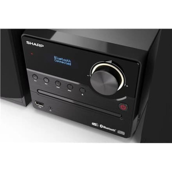 Sharp XL-B517D(BK) Hi-Fi Micro System, CD/FM/USB/Bluetooth v5.0, Aux-in, 45W, Black Sharp | Hi-Fi Micro System | XL-B517D(BK) | USB port | AUX in | Bl